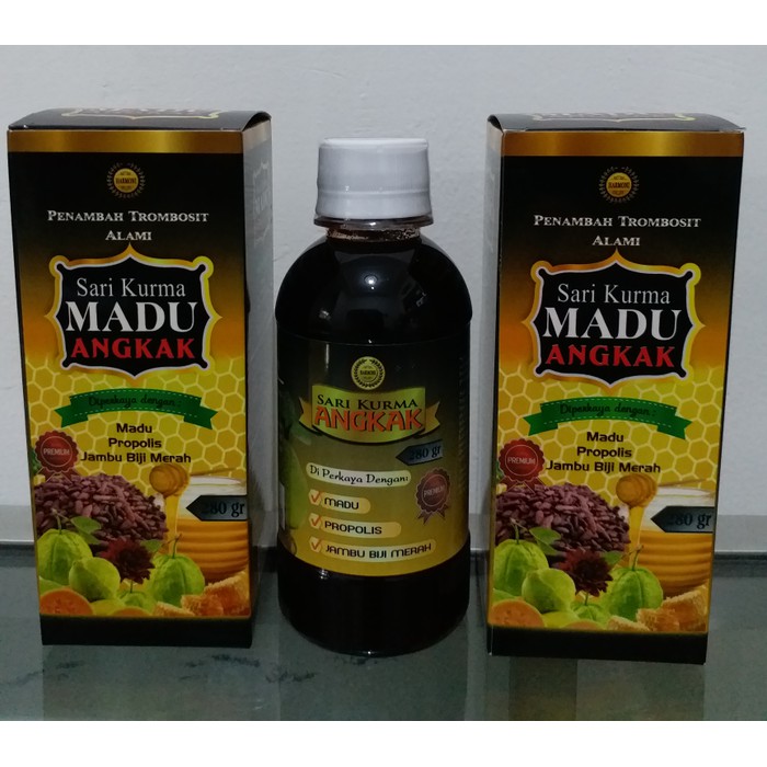 sari kurma madu angkak plus propolis jambu biji original