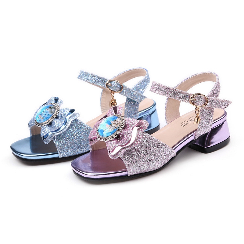 Mahkota Disney Sepatu Flat Putri Anak Perempuan Gadis Kristal