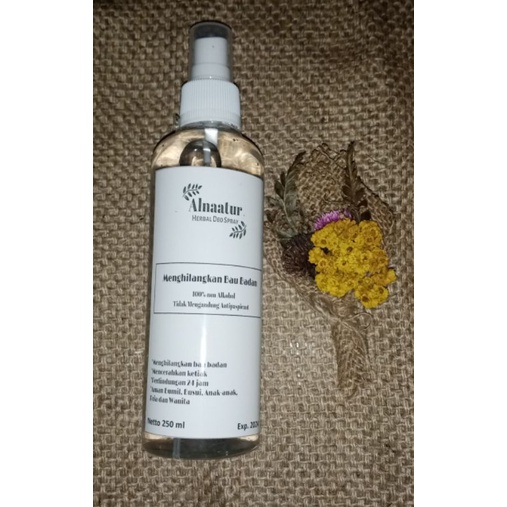 250ml Natural Deodoran Tawas Spray Herbal Penghilang Bau Badan Big Size