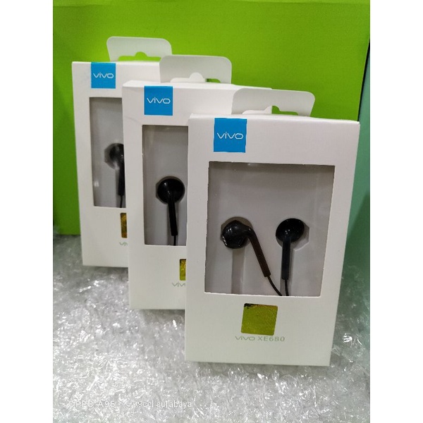 Handset vivo original Hf handset handsfree earphone vivo original hitam