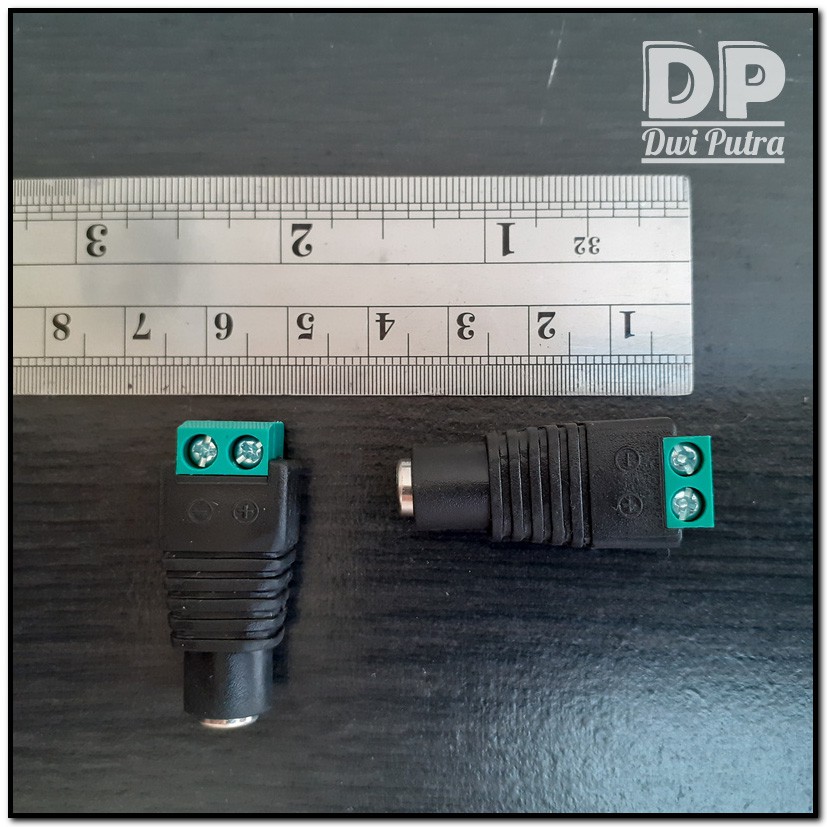 JACK DC FEMALE 2.1x5.5 SKRUP SEKRUP BAUT / JEK PLUG KONEKTOR CONNECTOR CEWEK BETINA / AQUASCAPE CCTV