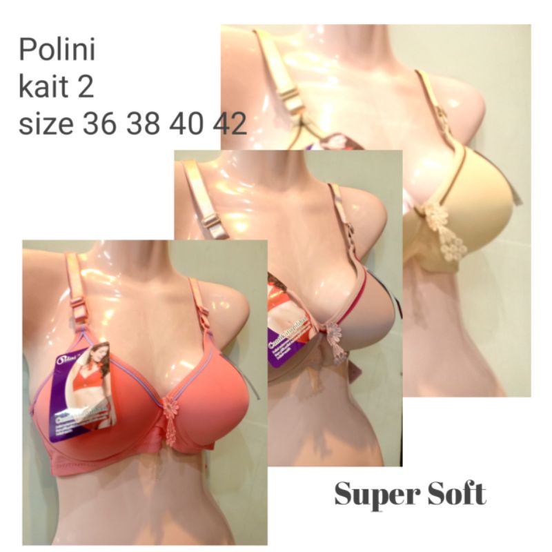 BRA POLOS EMPUK POLINI SUPER SOFT  kait 2 cup B