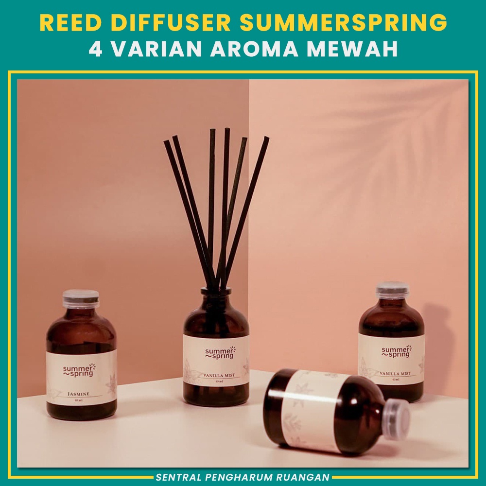 Reed Diffuser Aromatherapy Murah Bayfresh Ruangan Diffuser Fiber Stick Reed Diffuser Oil 40ml