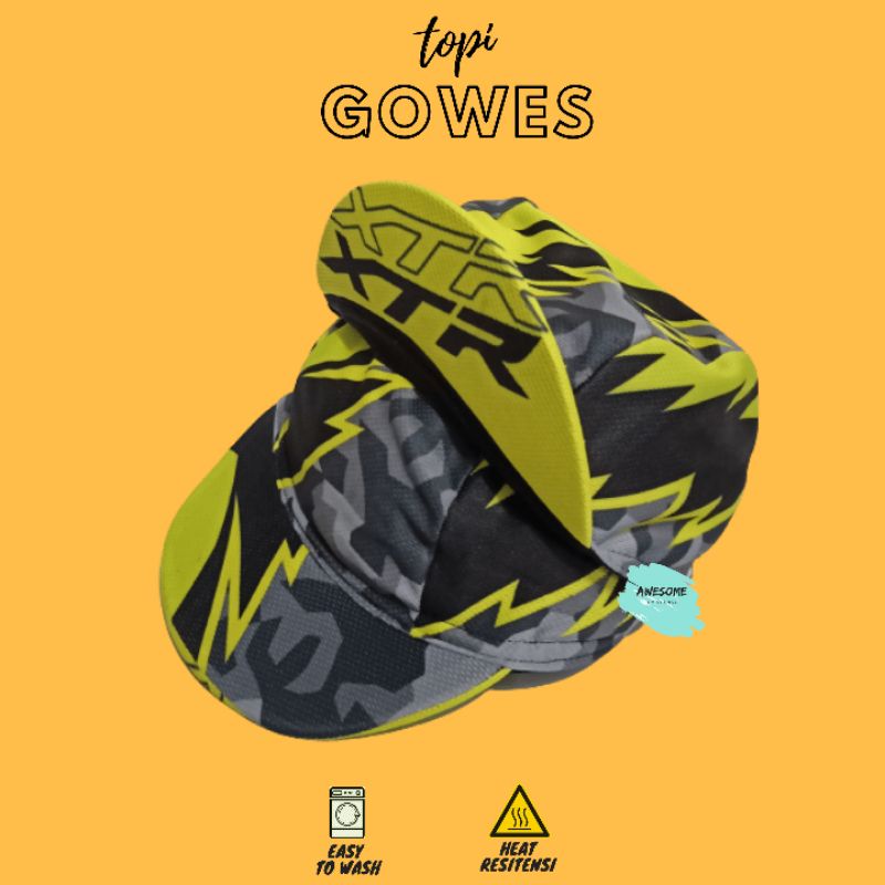 Topi Sepeda / Topi Gowes / Cycling Cap Topi Sepeda Lipat Gowes