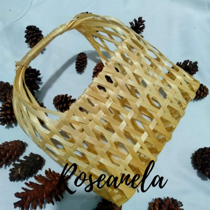 Besek Bambu Keranjang Buah Keranjang Bambu Keranjang Parsel Tas Besek Tas Anyaman Bambu