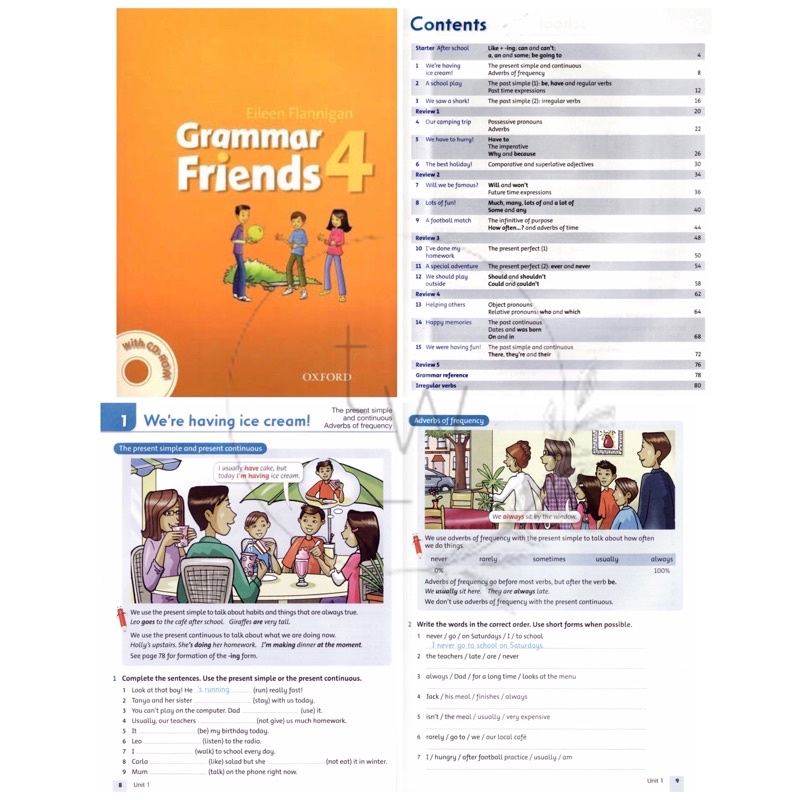 Oxford Grammar Friends Level 1 2 3 4 5 6 - Buku Grammar Inggris Anak SD Family and Friends-Level 4 (PDF)