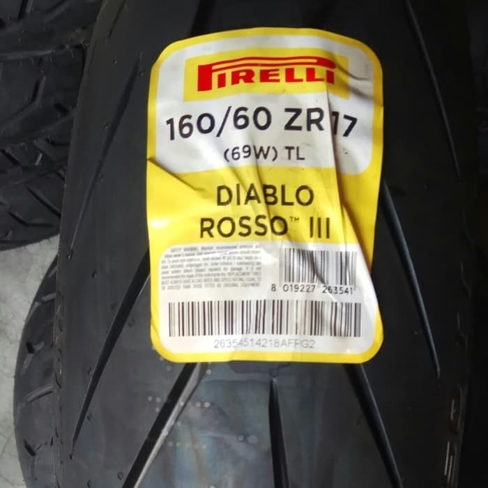 Jual Ban Pirelli Diablo Rosso 3 Size 160 60 Zr 17 Indonesia Shopee Indonesia