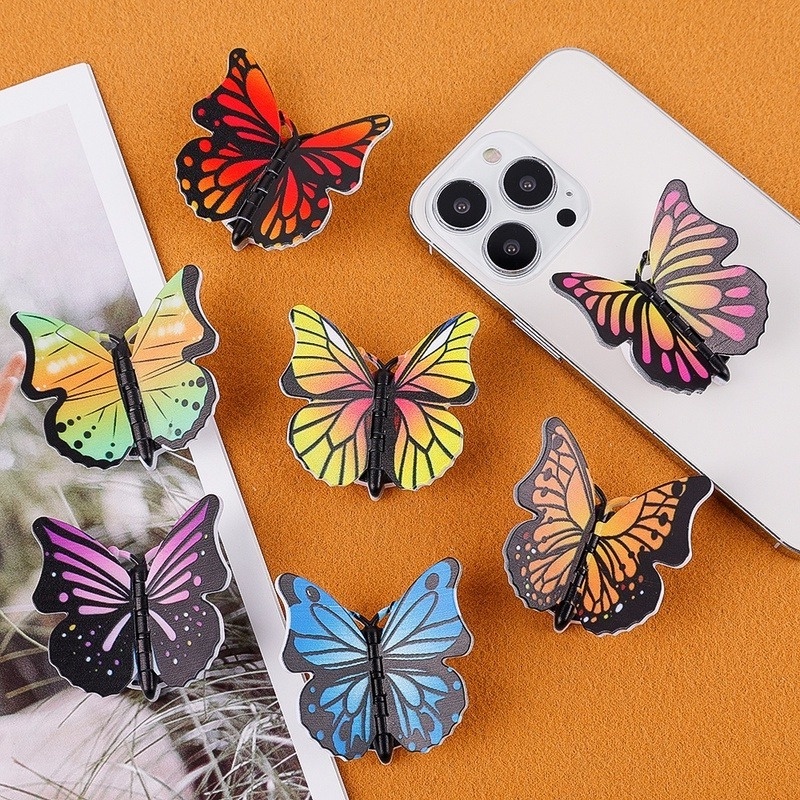 360 ° Stand Holder Butterfly Universal Dapat Diputar Dengan Perekat Untuk Smartphone