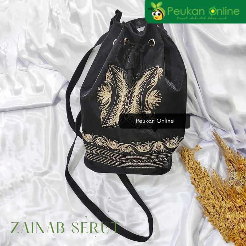 Peukan Bag - Zainab Serut Sling Bag | Tas selempang wanita etnik bordir Aceh Premium  | Souvenir Uni