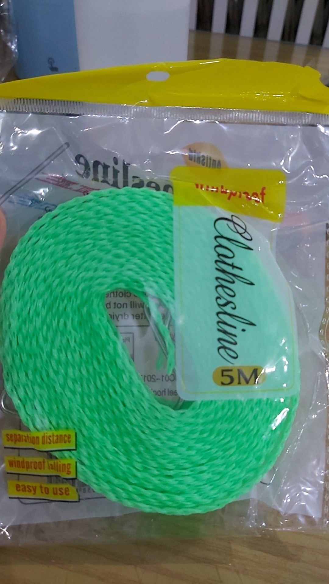 Tali Jemuran Baju 5 Meter Gantungan Baju | Tali Jemuran Hanger Retractable | Tali Jemuran Praktis