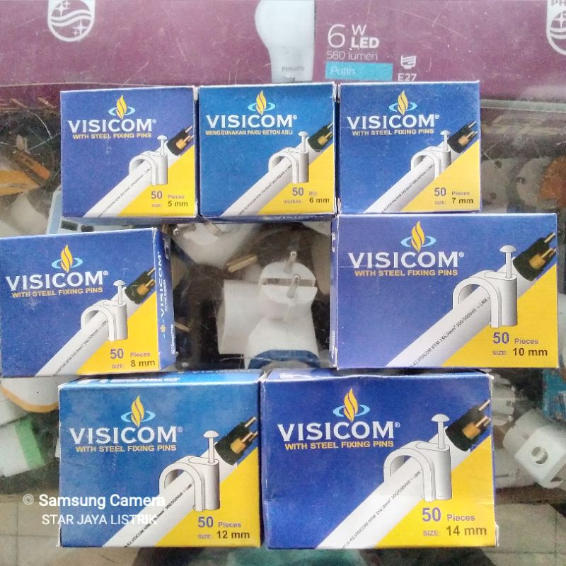 Klem Kabel Visicom/Klem Beton Visicom 5mm,6mm,7mm,8mm,9mm,10mm,12mm,14mm