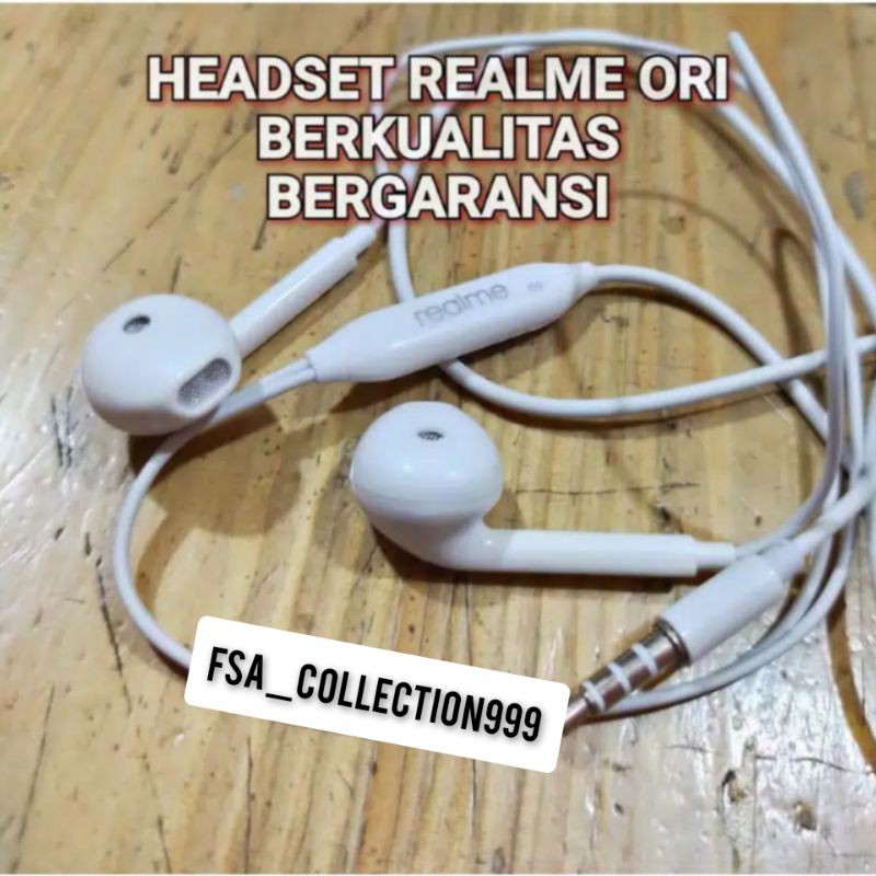 Earphone Realme Original Headset Realme 7 7i C1 C2 C3 C11 C12 C15 5 Pro