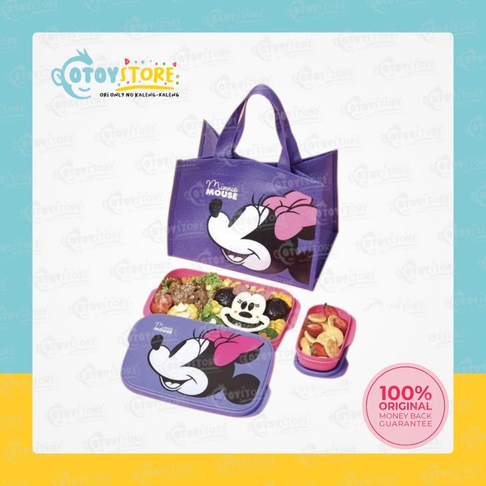 Tupperware Minnie Mouse Lunch Box Bag Set / Tas Bekal Anak