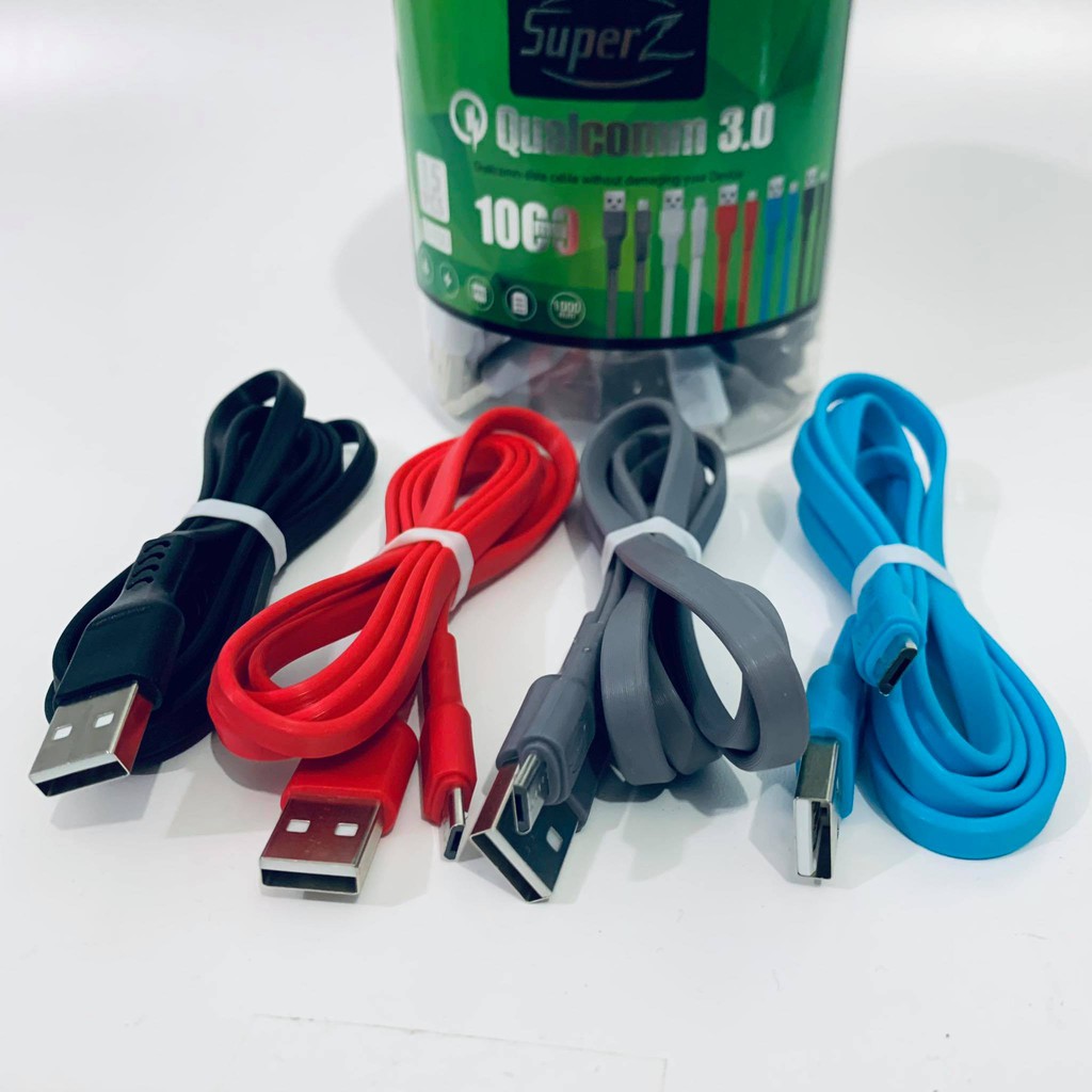 KABEL DATA TOPLES SUPER Z Z-100 MICRO USB QUALCOM 3.0A SPEED DATA FAST CHARGING SATUAN 1Pcs