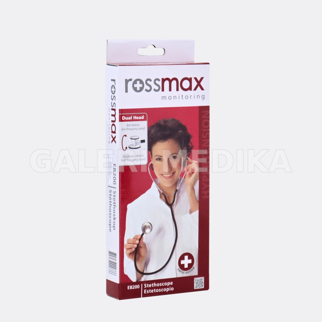 Stetoskop Rossmax EB200 Dual Head Aluminum Chest Piece / Stethoscope - Stetoskop Perawat / Stetoskop Kedokteran / Stetoskop Umum