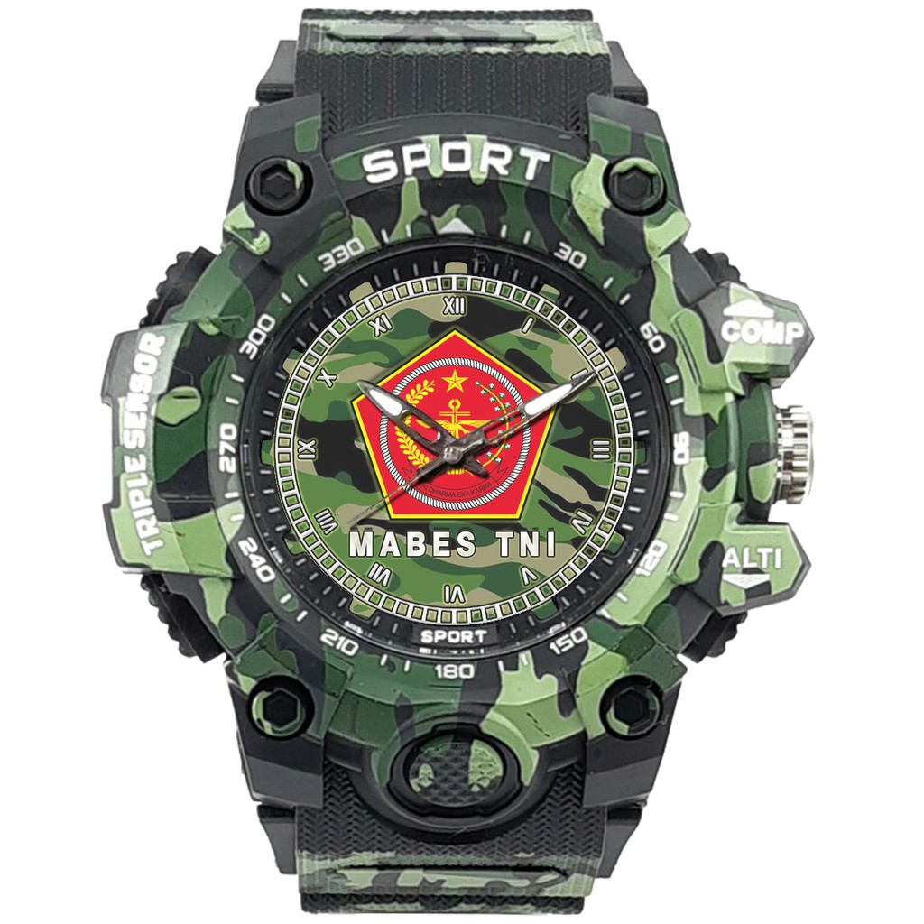 (SPECIAL EDITION) JAM TANGAN LOGO MABES TNI WATER RESISTANT NO.5