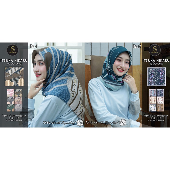 Hijab Segi Empat itsuka Hikaru by Signarica