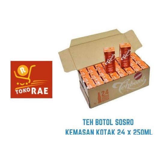 

[ COD ] Teh Botol Kotak Sosro 250ML - 1 dus isi 24 PROMO SPECIAL Kode 1045