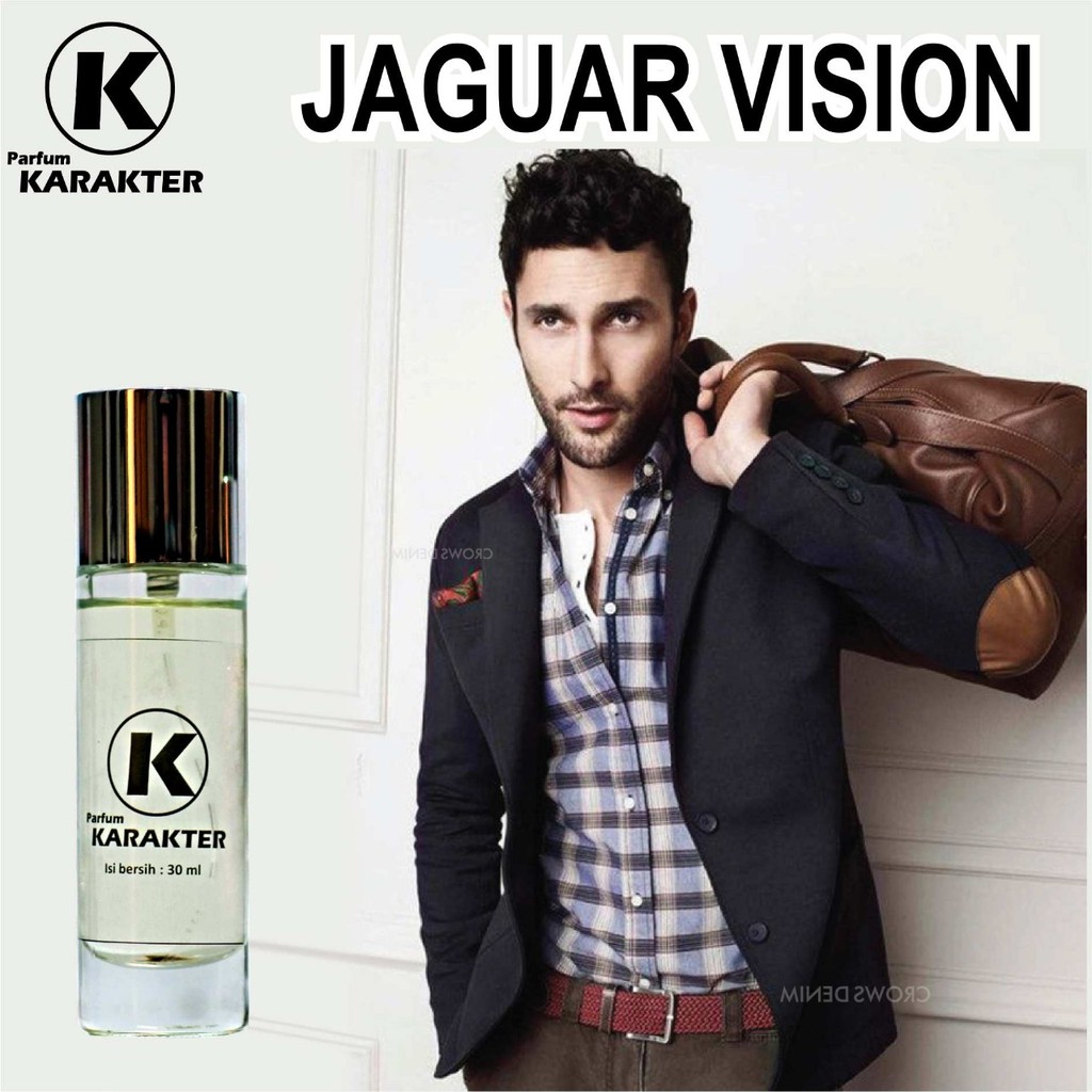 Bisa Cod | Parfum Cowok Jaguar Vision  Bibit Parfum Import Wangi &amp; Tahan Lama  Kemasan 30ml