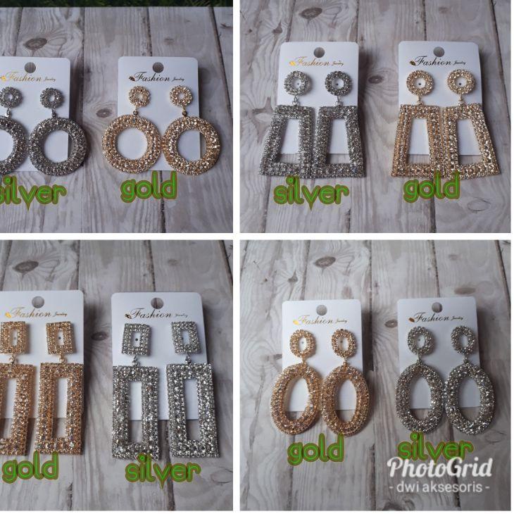 Paling Diminati anting hijab zara premium diamond/anting korea/anting wisuda/anting pengantin