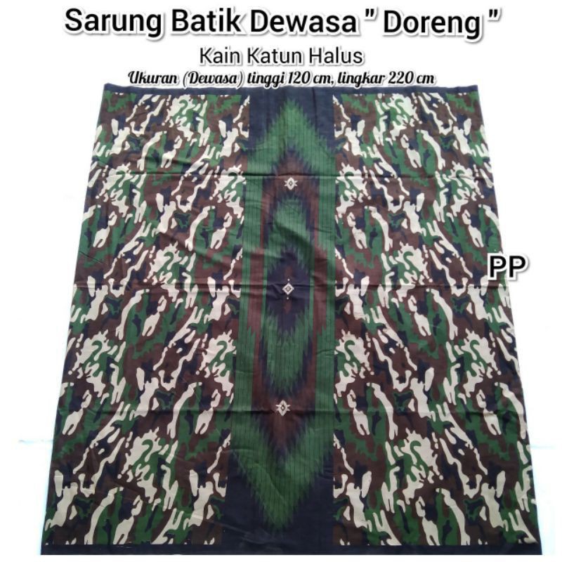 SARUNG LORENG ARMY SARUNG BANSER / SARUNG BATIK /