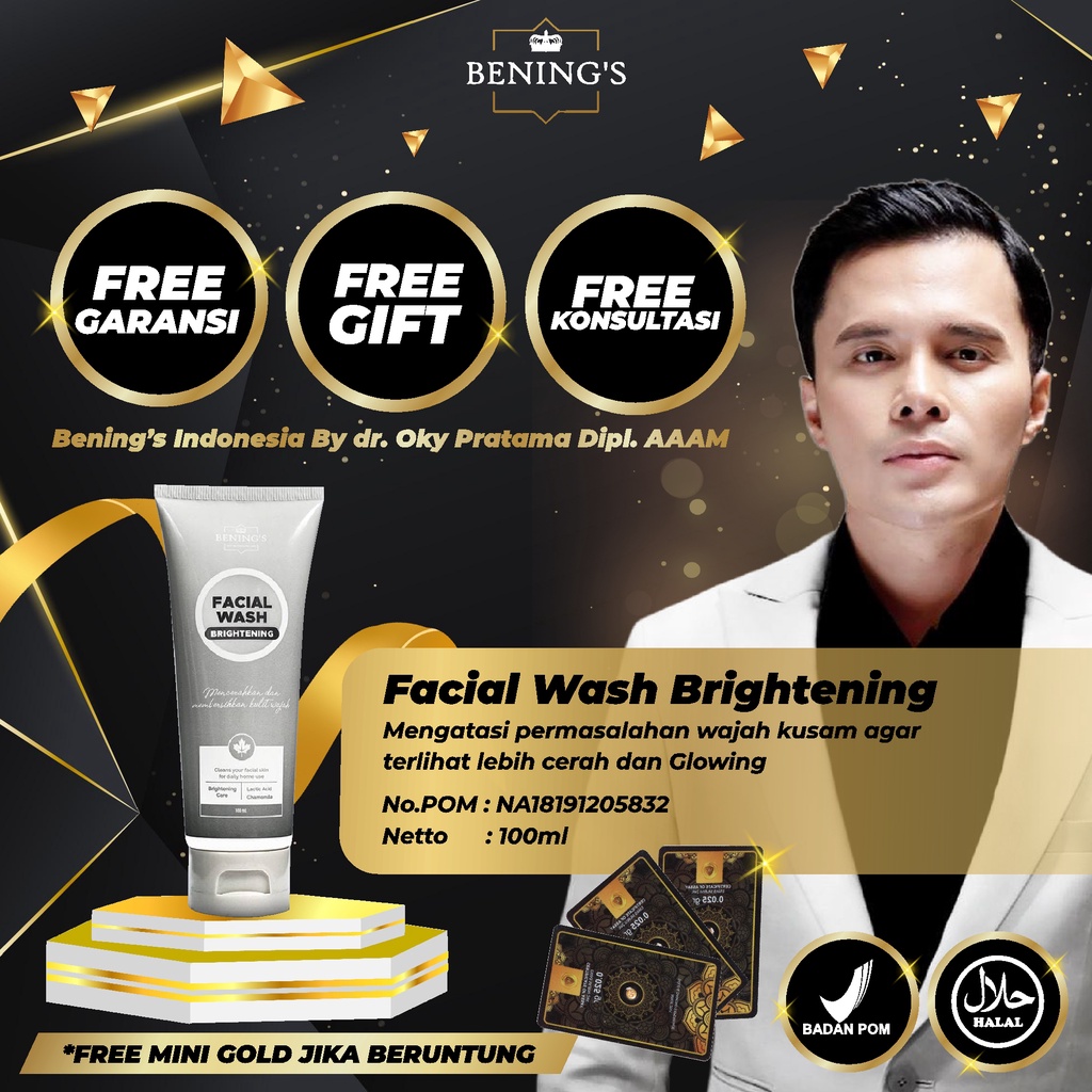 BENING’S FACIAL WASH | MEMBERSIHKAN KOTORAN &amp; MENYEGARKAN WAJAH