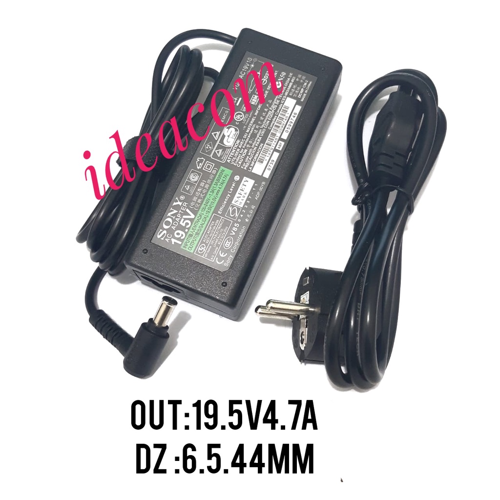 Adaptor Charger Original Laptop Sony 19.5V 4.7A Sony VAIO VGN-BX168GP VGA-AC19V10 VGA-AC19V11 VGA-AC