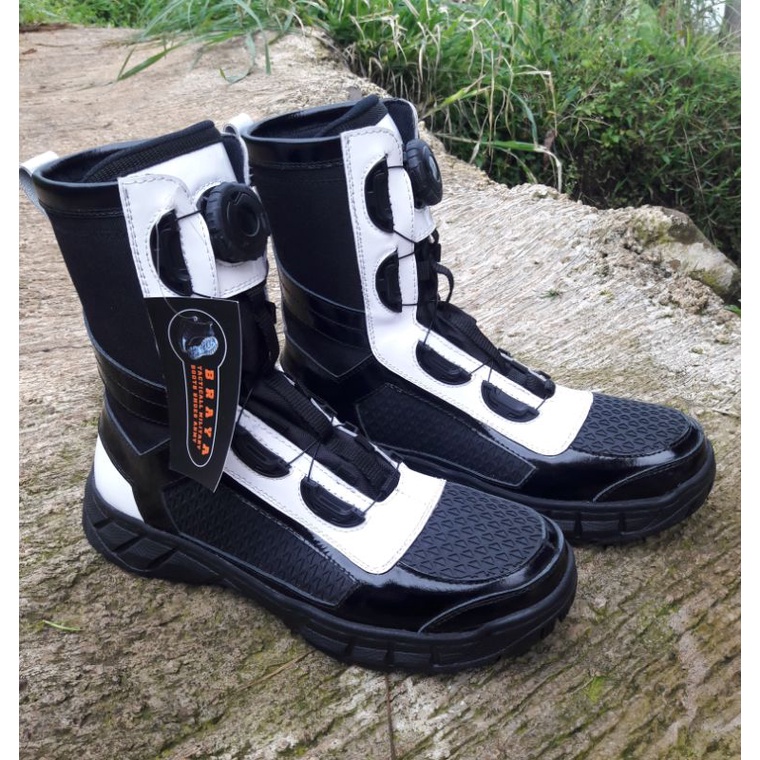 SEPATU PDL KULIT PROVOST POLRI TALI PUTAR DAN TALI BIASA