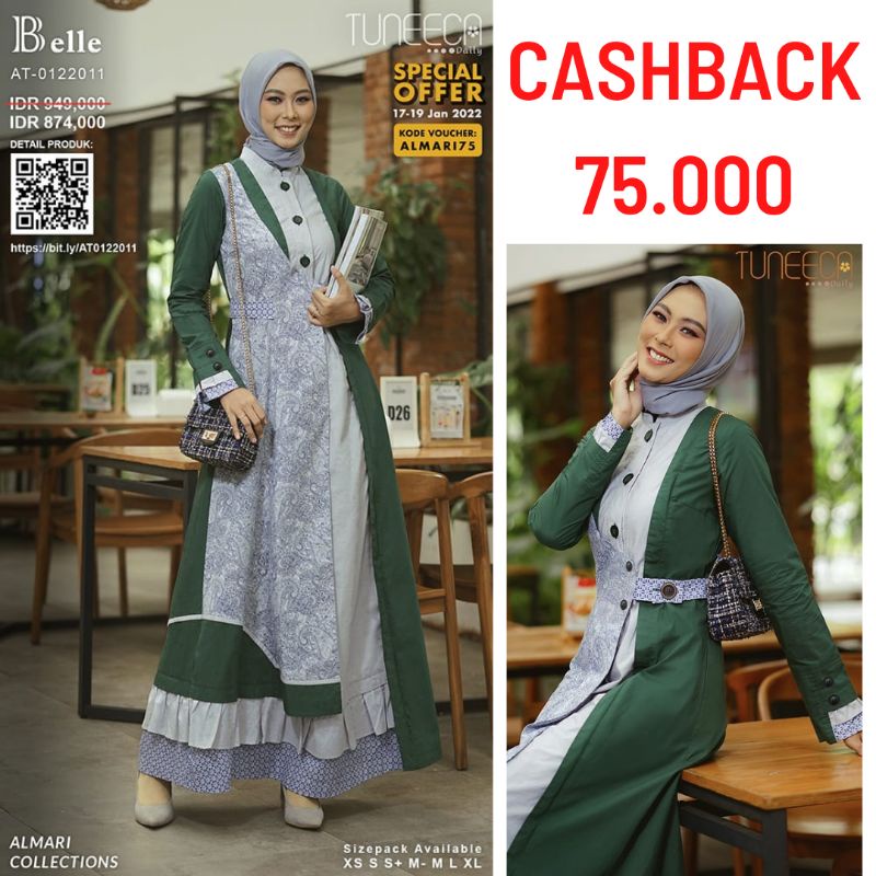 Gamis Almari Tuneeca kode 0122011 Belle