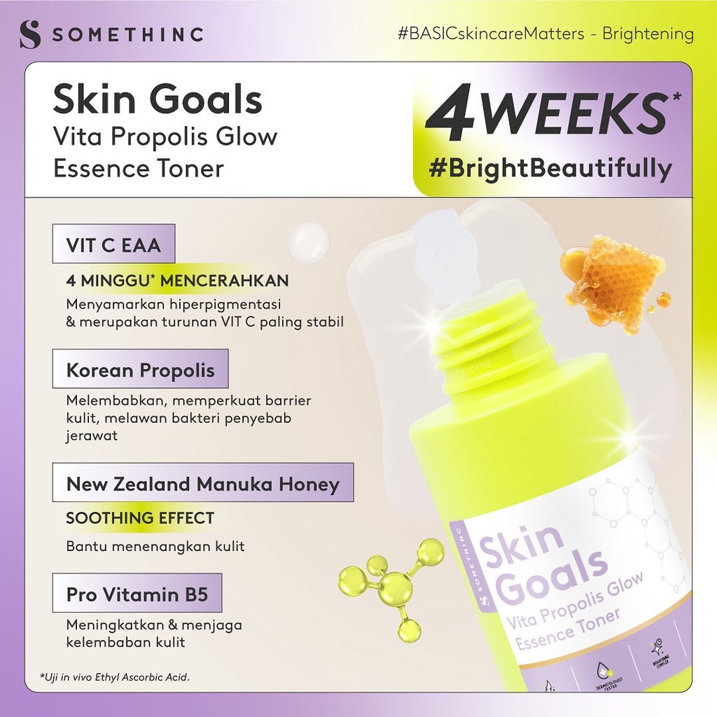 SOMETHINC Skin Goals Series | Vita Propolis Toner / Moisture Silk Creme