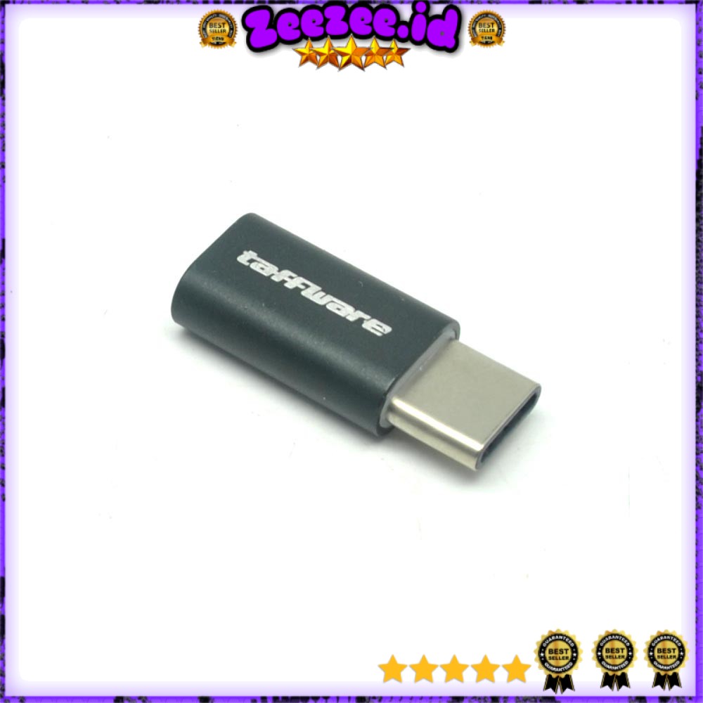 Taffware Adapter Konverter Micro USB ke USB 3.1 Type C Bahan Aluminium