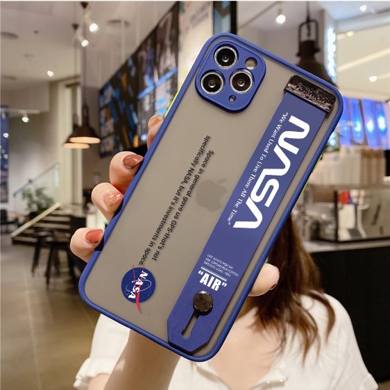 Case Nasa Wrist Strap Realme 2 2 Pro 5 5i C3 C11 2020 C12 C21Y C25 C25Y Narzo 20 30A Casing Fashion Hybrid candy pelindung kamera