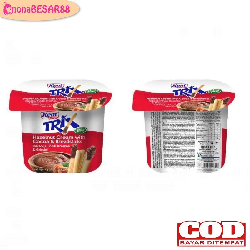 

Kent Trix Hazelnut Cream With Cocoa & Breadstick Nyam Nyam Hazelnut 56gr / Nyam Nyam Turkey