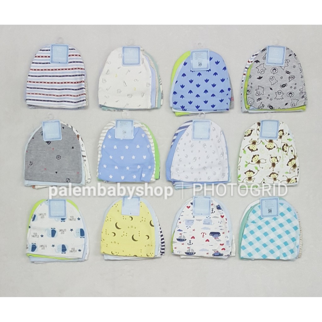 Topi Catell love 1 Set Isi 5pcs Kupluk Bayi Newborn