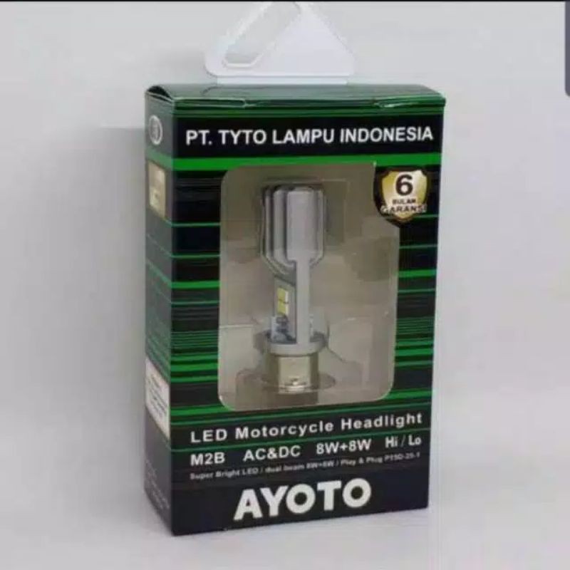 C100 Lampu Depan LED AYOTO H6 M2B AC DC TYTO Motor Bebek Matic Satria H 6