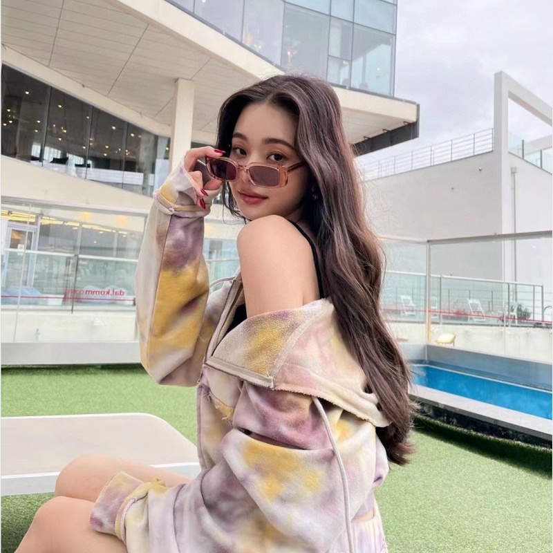 We Flower American Trendy Kendall Gaya Hitam Persegi Panjang Kacamata Hitam Untuk Wanita Pria Keren Fashion UV400 Perlindungan Kacamata Chic Mengemudi Kacamata Shades Super Star OOTD Ornaments