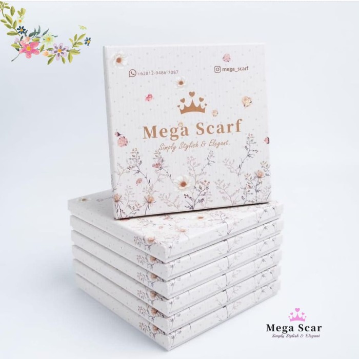 

Ginger- Box Hardbox Kotak Kado Exclusive Tempat Kerudung Hijab Mega Scarf