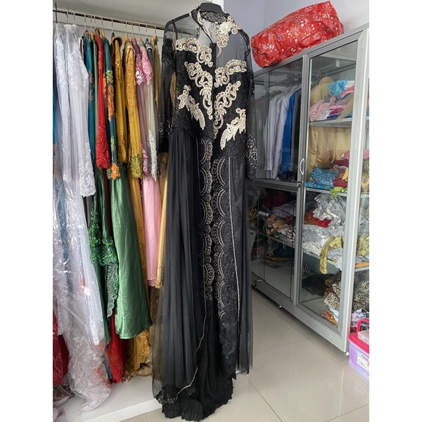 Kebaya Hitam Pull Payet