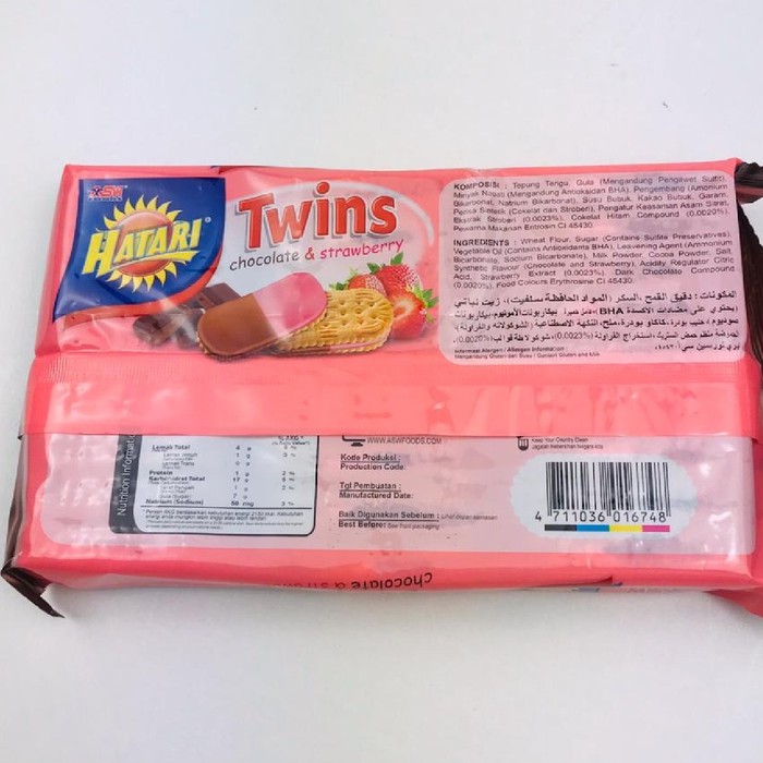 HATARI TWINS CHOCOLATE&amp; STRAWBERRY 190g