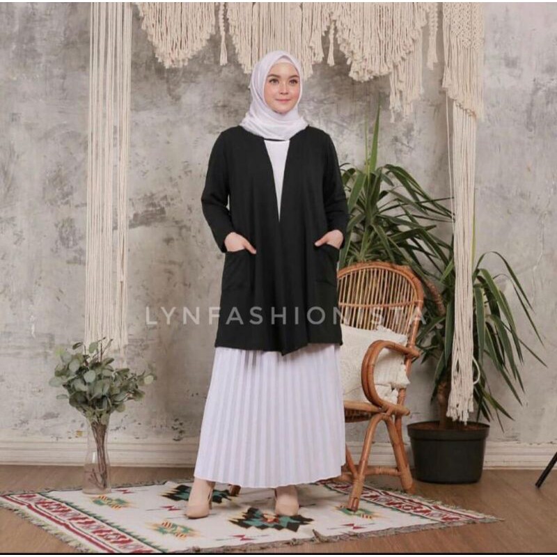 (3SIZE)KARDIGAN WANITA KAOS SPANDEK RAYON ADEM LEMBUT GRADE A PREMIUM/118