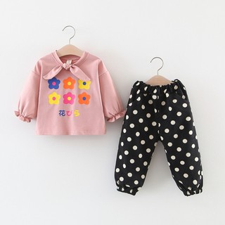 Setelan Kaos T Shirt Korea Anak Perempuan Lengan Panjang Setelan Kaos T Shirt Korea Anak Perempuan Lengan Panjang
