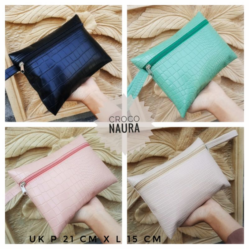 POUCH KOSMETIK CROCO NAURA