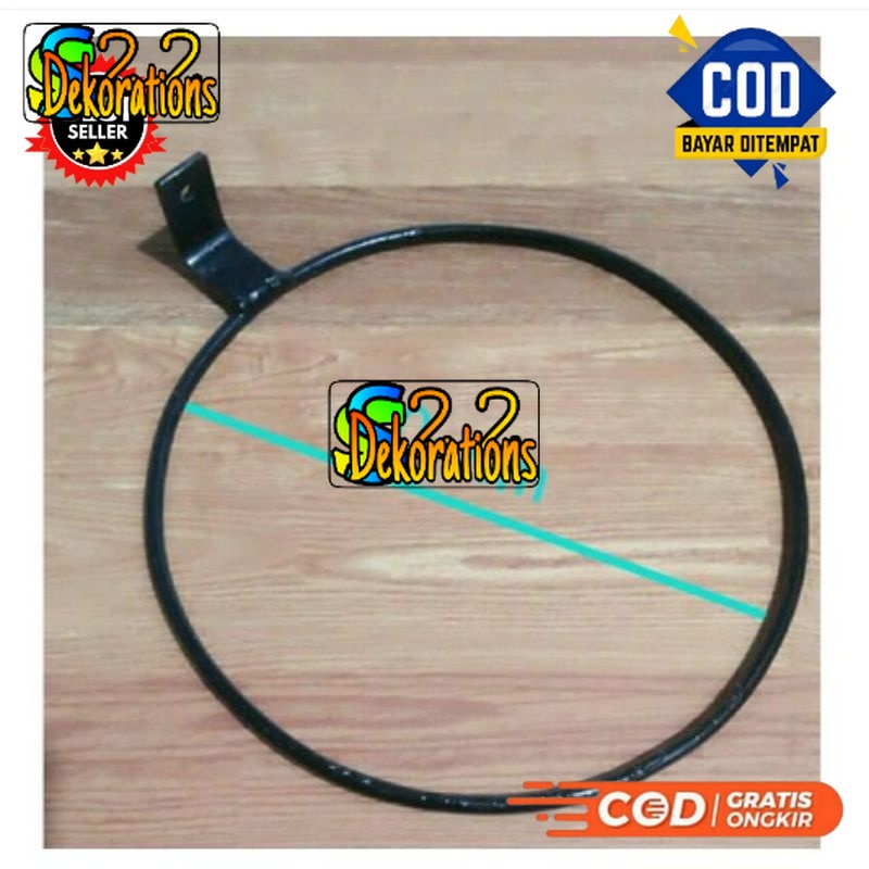 ring pot bunga basket / ring pot dindding besi