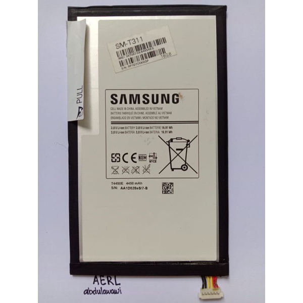 baterai ori copotan samsung sm t311