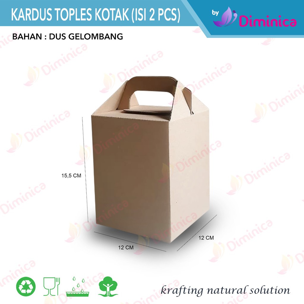 Jual Kardus Toples Kotak Isi 2pcsbox Hampers Toples Kuedus Hampers Kue Keringkardus Kue 2452