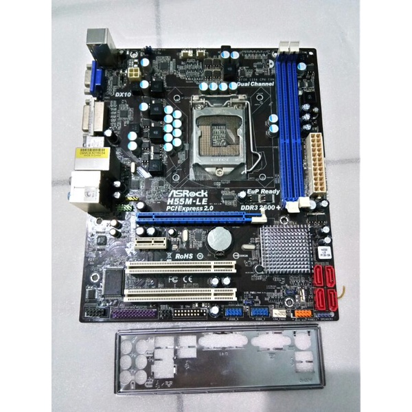mainboard mobo H55 soket 1156 onboard vga asrock foxconn biostar ecs