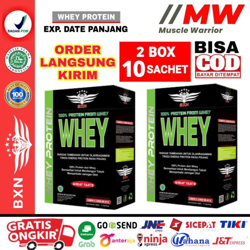 Jual BXN Whey 2 Box Total Isi 10 Sachet PAKET BXN Whey 2 Box 10 Sachet ...