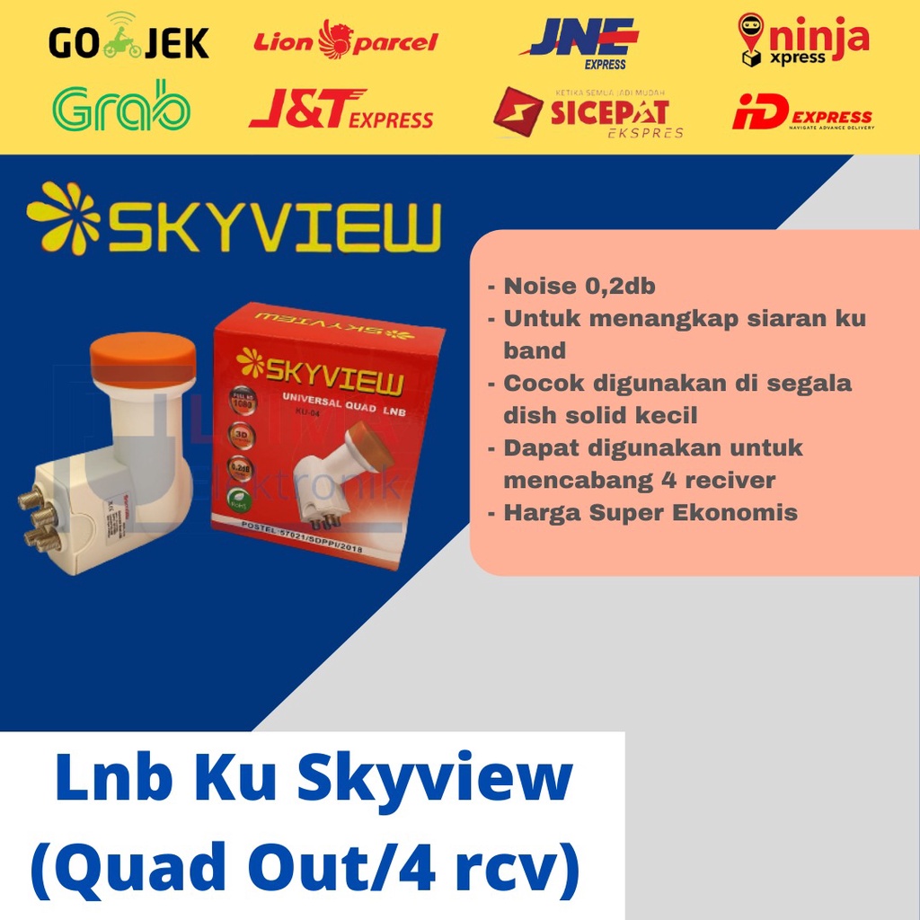 LNB KU BAND OFFSET SKYVIEW KU 04 4 Out