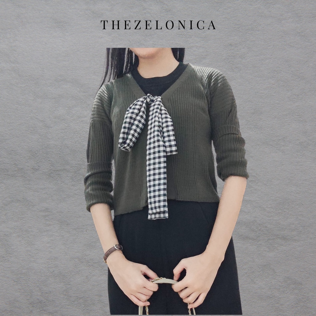 Zelonica Outer Naomi cardigan Bahan Premium