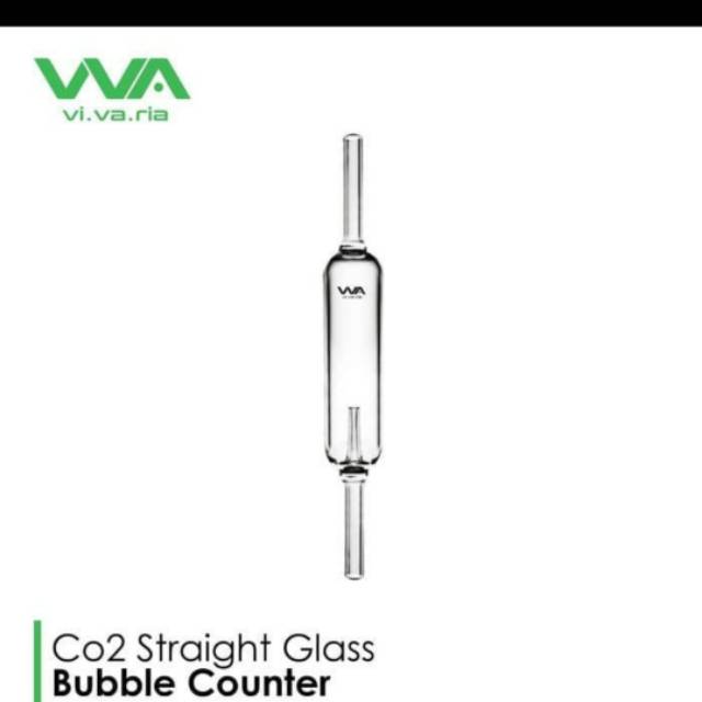 VIVARIA CO2  STRAIGHT GLASS BUBBLE COUNTER CO2